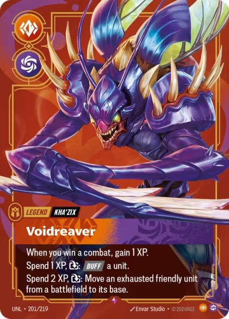 Image for Kha'Zix - Voidreaver (201/219) - Riftbound: League of Legends Trading Card Game