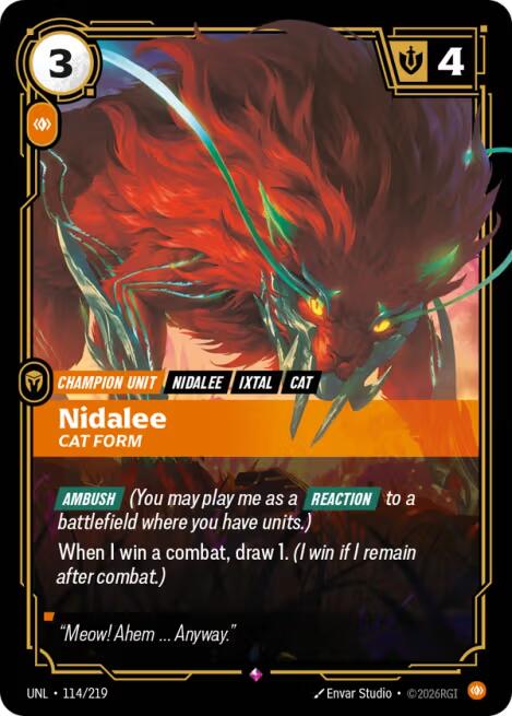 Nidalee, Cat Form