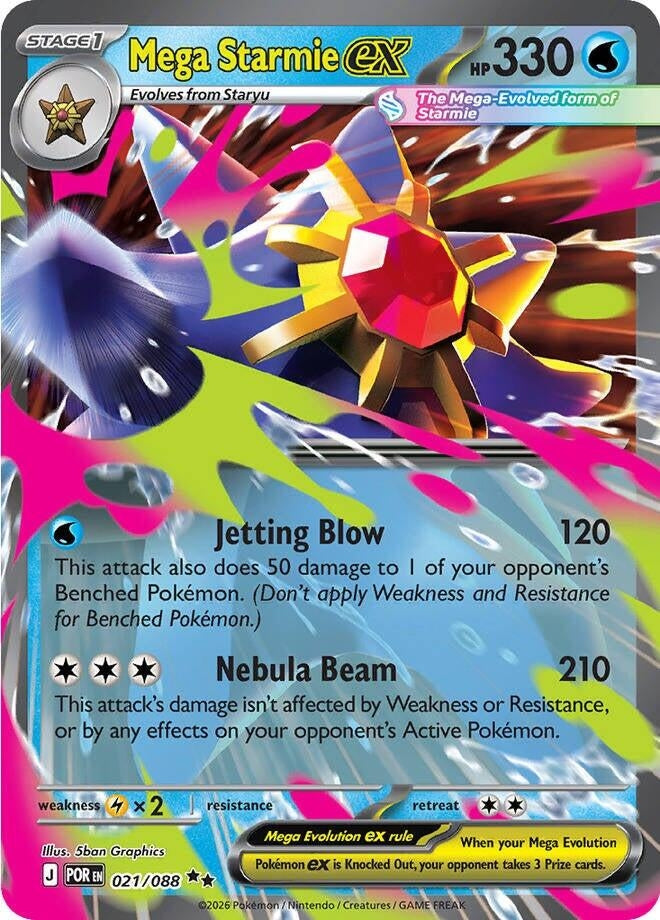 Mega Starmie ex (021/088)