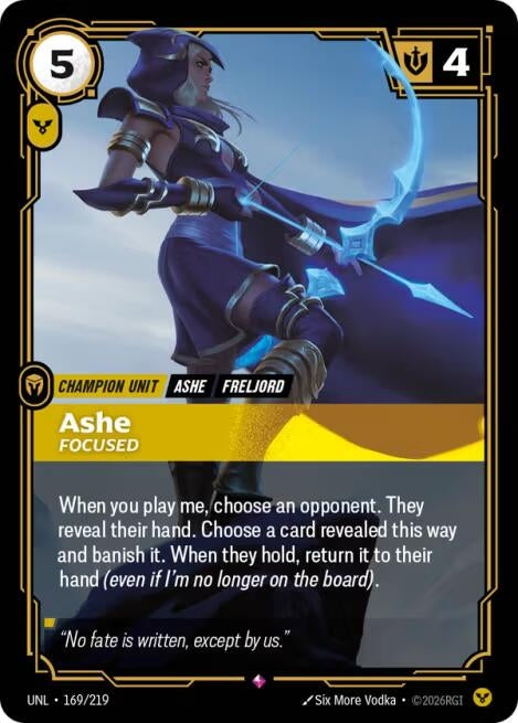 Image for Ashe - Focused (169/219) - Riftbound: League of Legends Trading Card Game