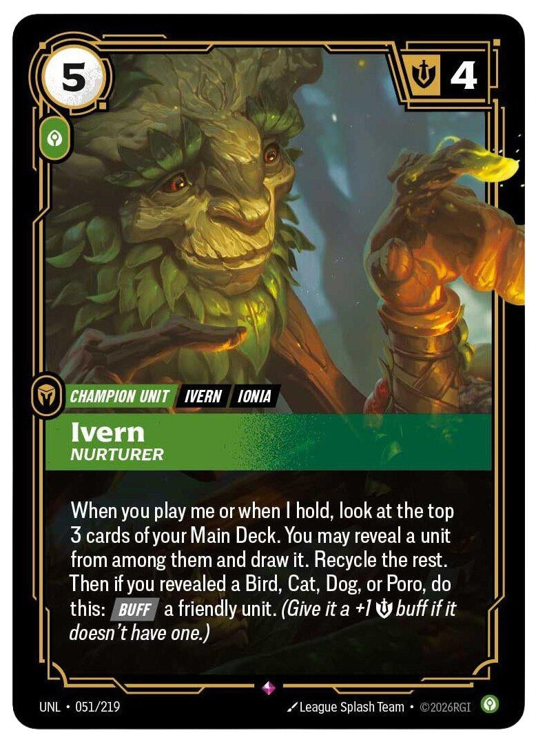 Image for Ivern - Nurturer (051/219) - Riftbound: League of Legends Trading Card Game