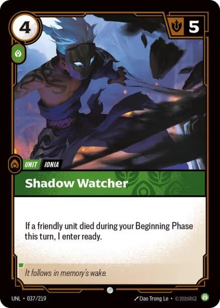 Image for Shadow Watcher (037/219) - Riftbound: League of Legends Trading Card Game