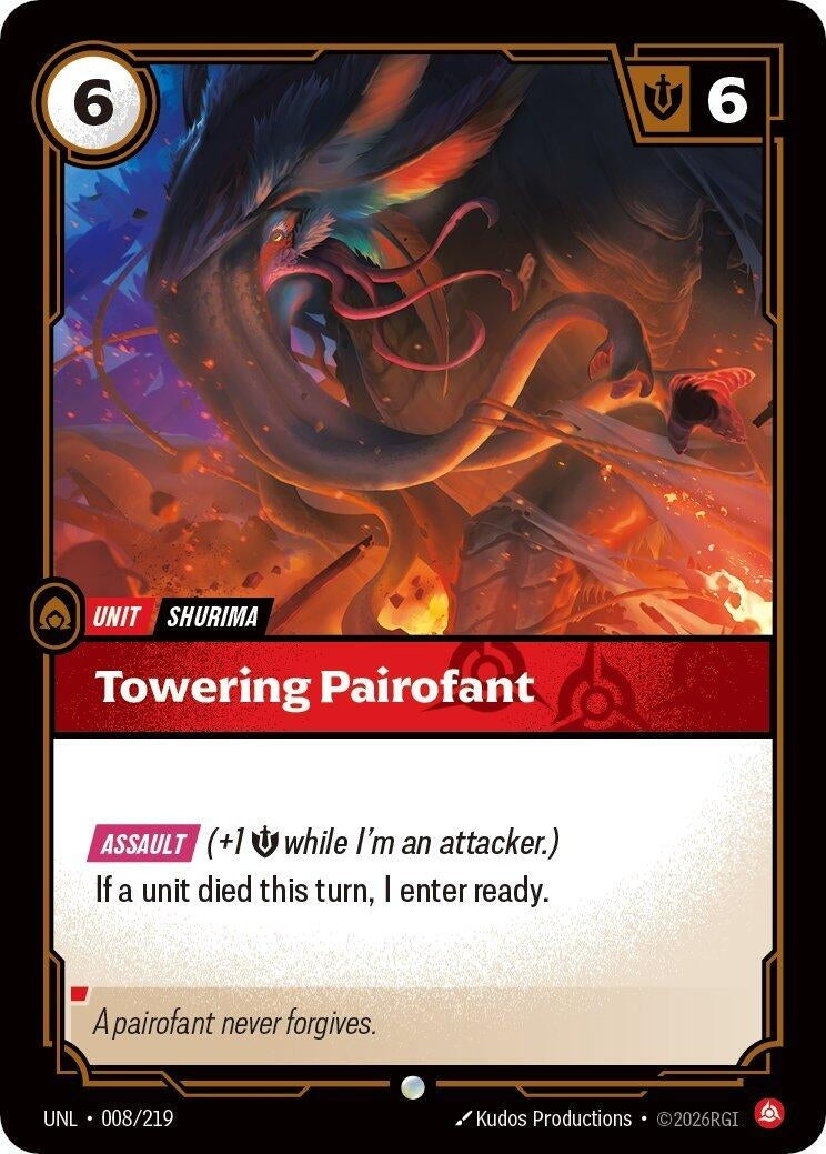 Image for Towering Pairofant (008/219) - Riftbound: League of Legends Trading Card Game