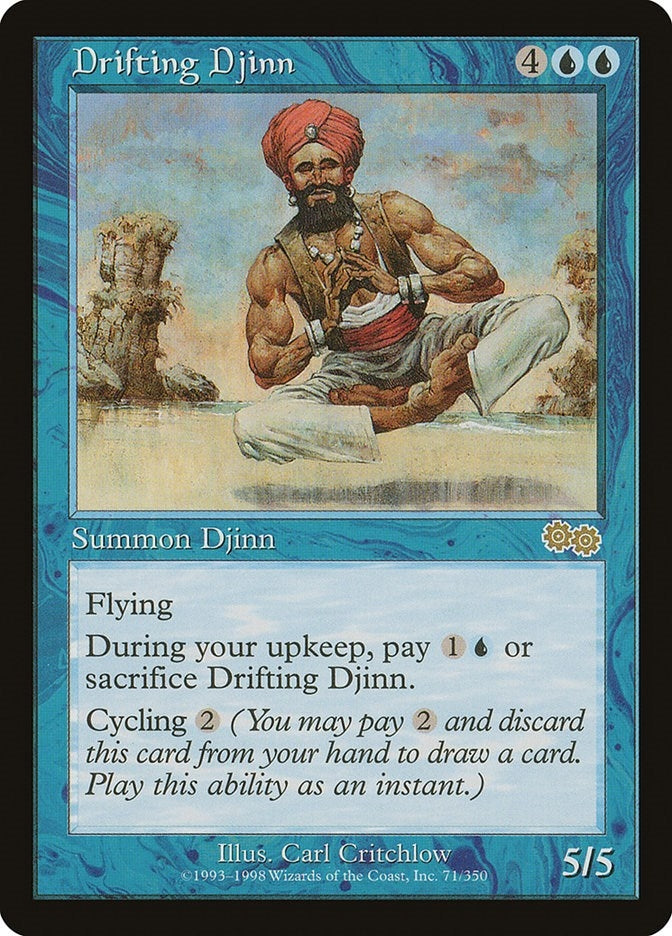 Image for Drifting Djinn (71) - Magic: The Gathering