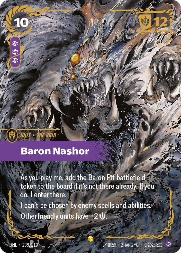 Image for Baron Nashor (Ultimate) (238/219) - Riftbound: League of Legends Trading Card Game