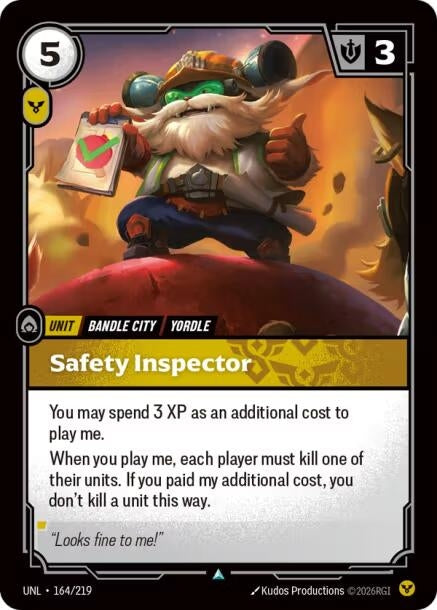 Image for Safety Inspector (164/219) - Riftbound: League of Legends Trading Card Game