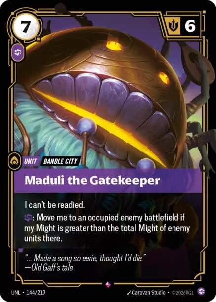 Image for Maduli the Gatekeeper (144/219) - Riftbound: League of Legends Trading Card Game