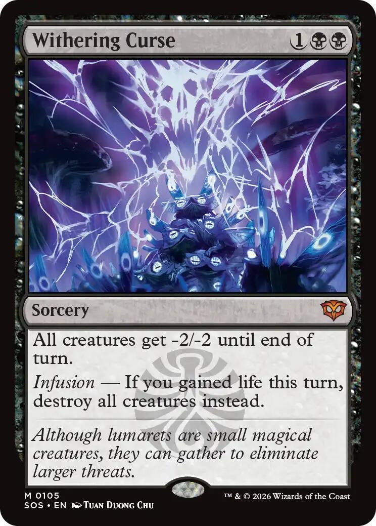Image for Withering Curse (105) - Magic: The Gathering