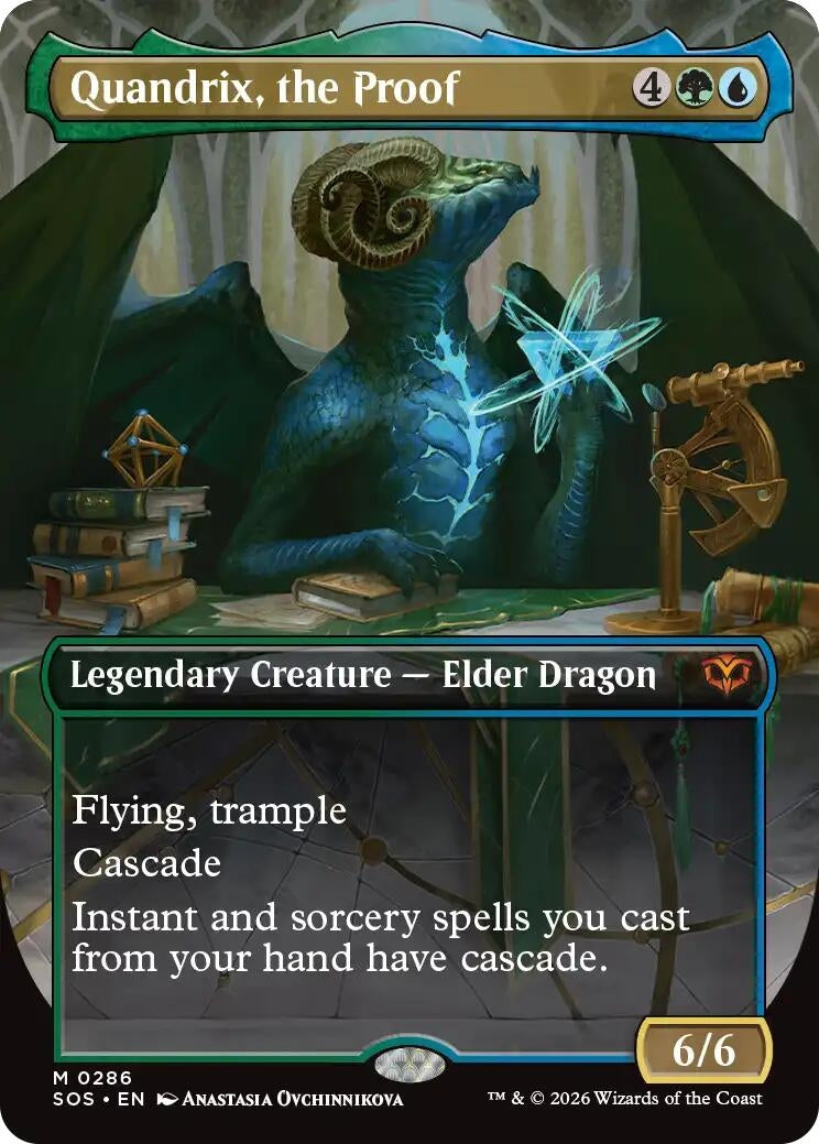 Image for Quandrix, the Proof (Borderless) (286) - Magic: The Gathering