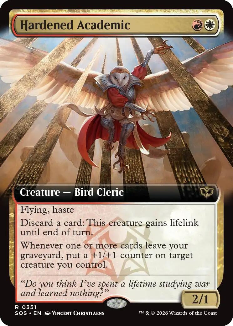Image for Hardened Academic (Extended Art) (351) - Magic: The Gathering