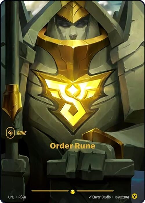 Image for Order Rune (Alternate Art) (R06a) - Riftbound: League of Legends Trading Card Game
