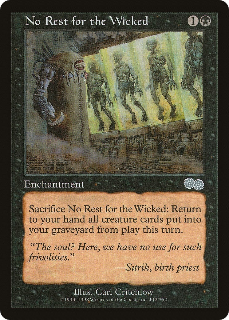 Image for No Rest for the Wicked (142) - Magic: The Gathering