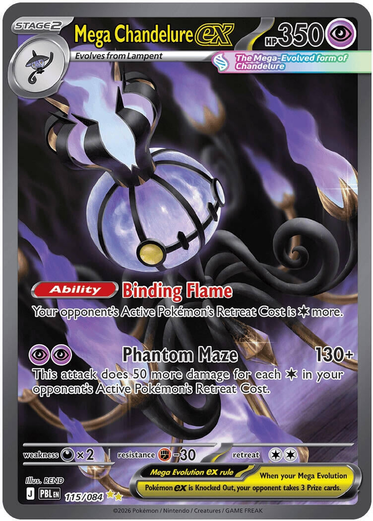 Image for Mega Chandelure ex (115/084) - Pokemon
