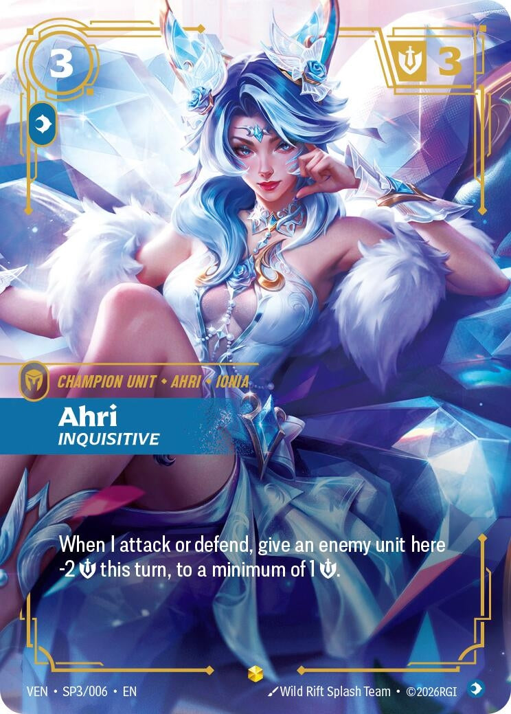 Image for Ahri, Inquisitive (SP3/006) - Riftbound: League of Legends Trading Card Game