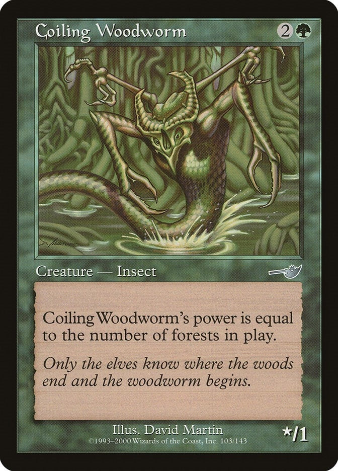 Image for Coiling Woodworm (103) - Magic: The Gathering