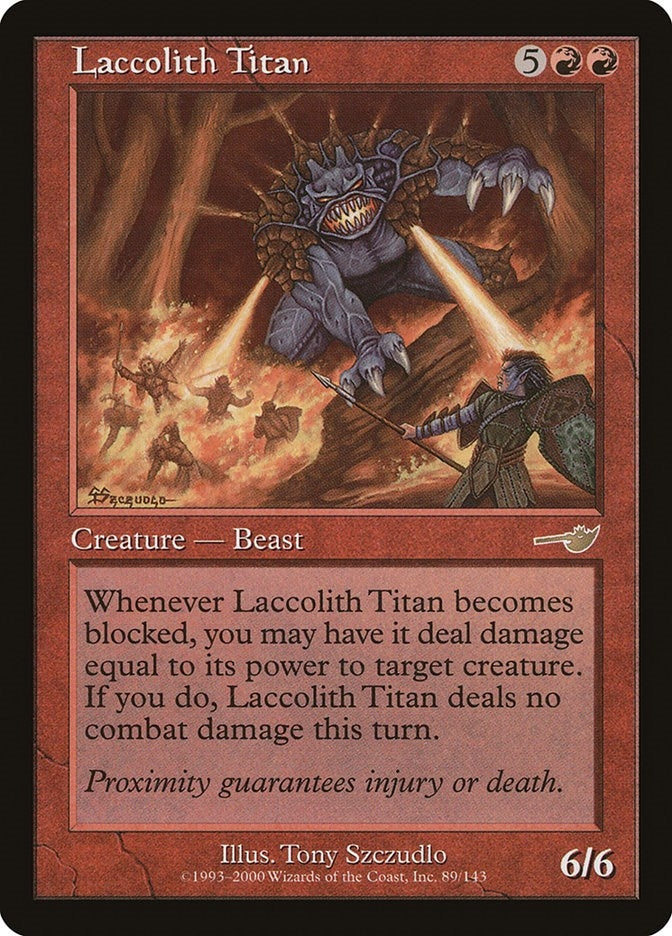 Image for Laccolith Titan (89) - Magic: The Gathering
