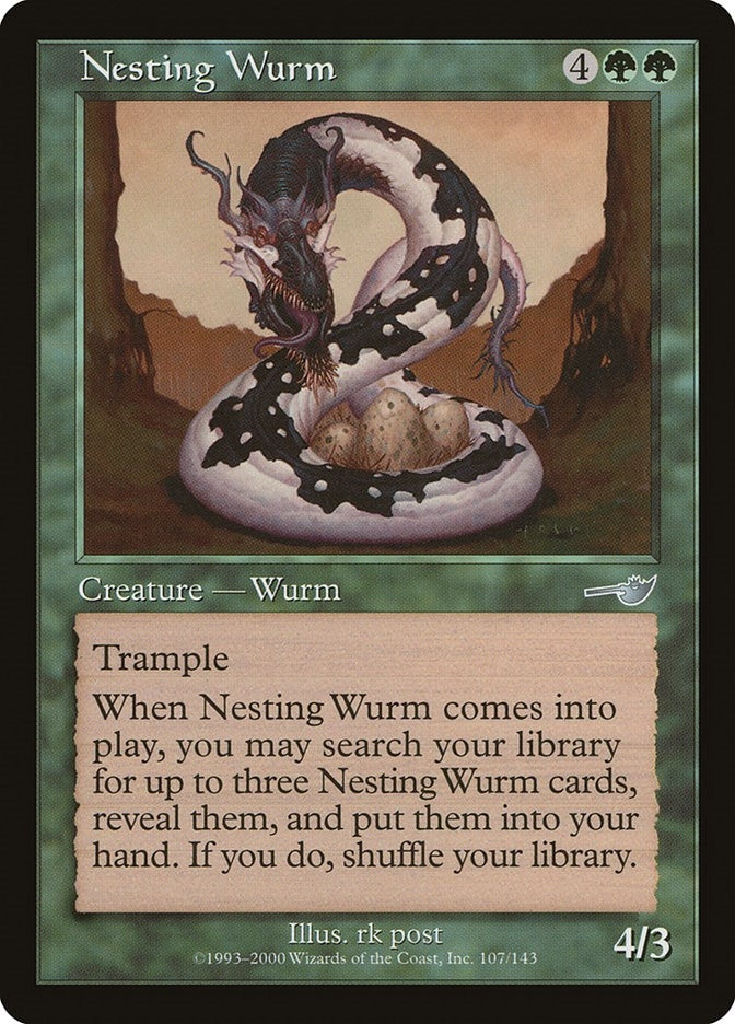 Image for Nesting Wurm (107) - Magic: The Gathering