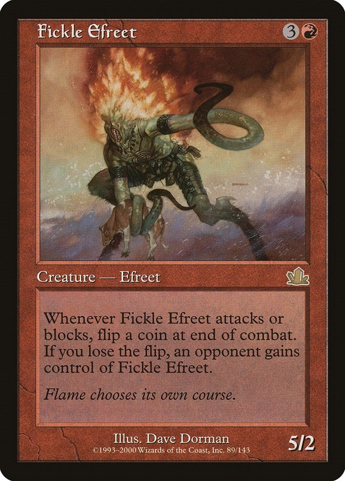 Image for Fickle Efreet (89) - Magic: The Gathering