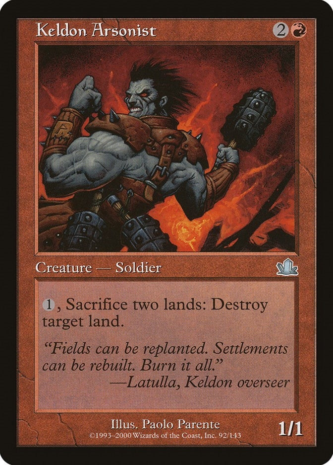 Image for Keldon Arsonist (92) - Magic: The Gathering
