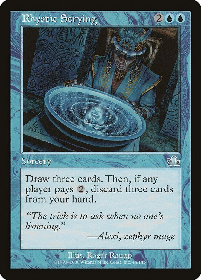 Image for Rhystic Scrying (44) - Magic: The Gathering