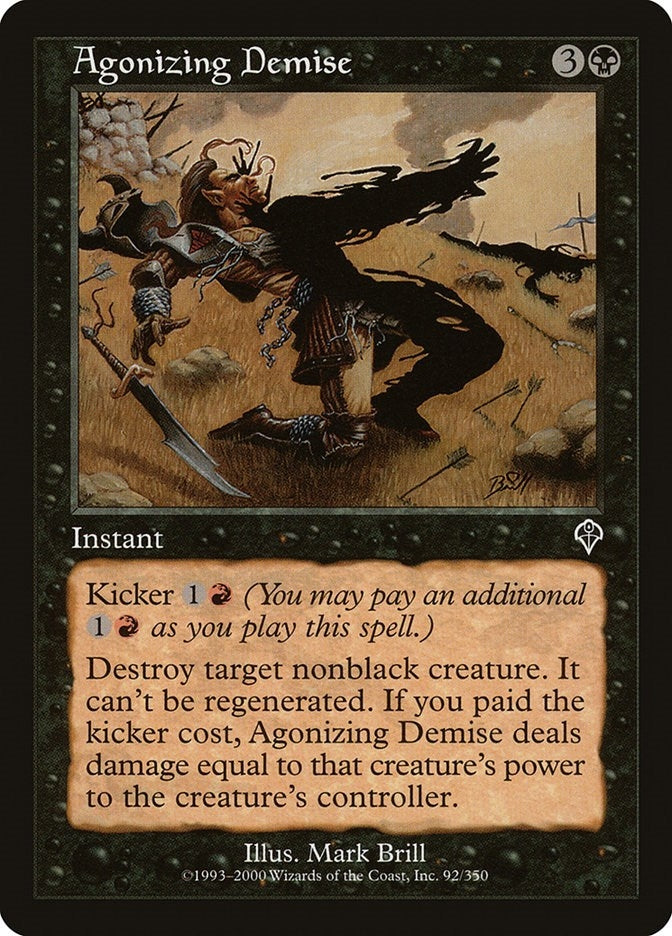 Image for Agonizing Demise (92) - Magic: The Gathering