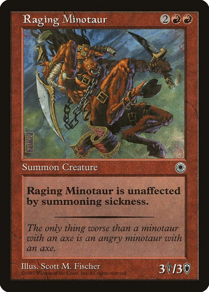 Image for Raging Minotaur - Magic: The Gathering