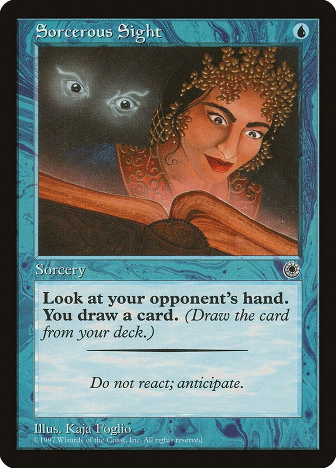 Image for Sorcerous Sight - Magic: The Gathering