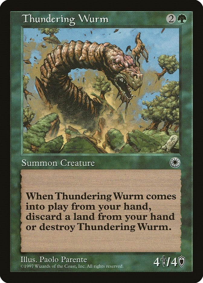 Image for Thundering Wurm - Magic: The Gathering