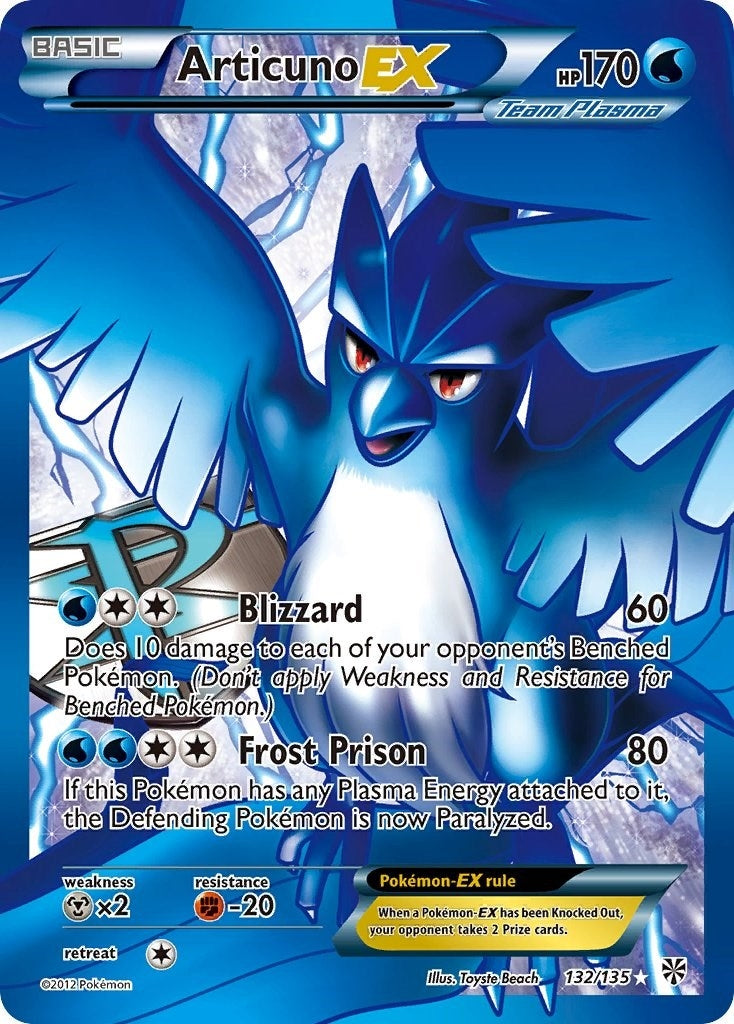 Image for Articuno EX (Team Plasma) (132 Full Art) (132/135) - Pokemon
