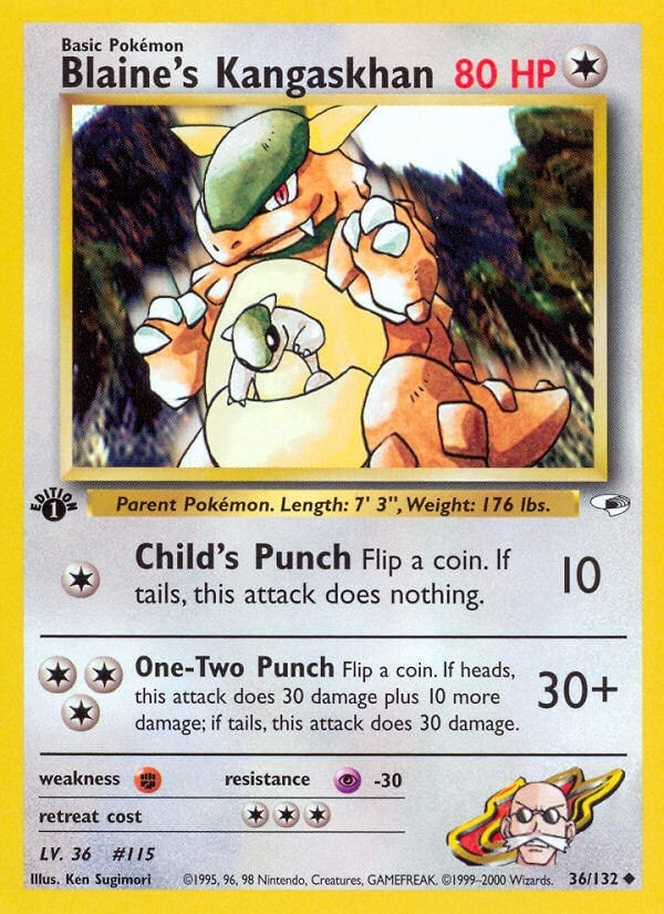 Image for Blaine's Kangaskhan (036/132) - Pokemon
