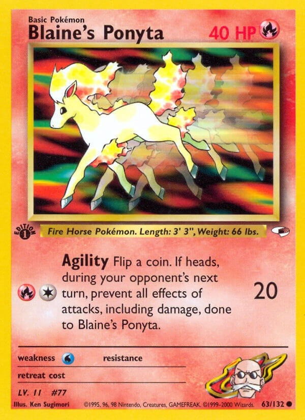 Image for Blaine's Ponyta (063/132) - Pokemon