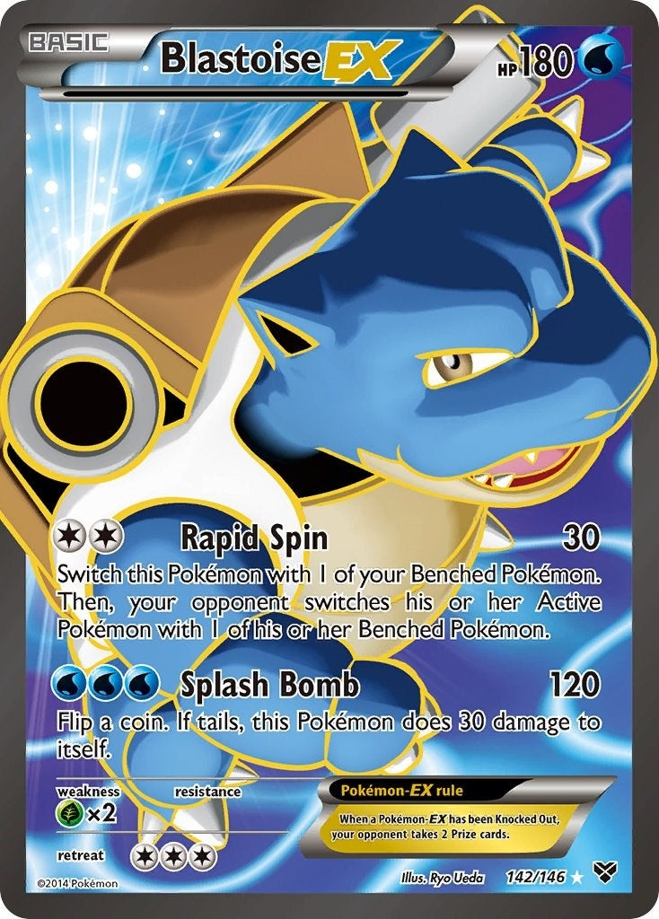 Image for Blastoise EX (142 Full Art) (142/146) - Pokemon