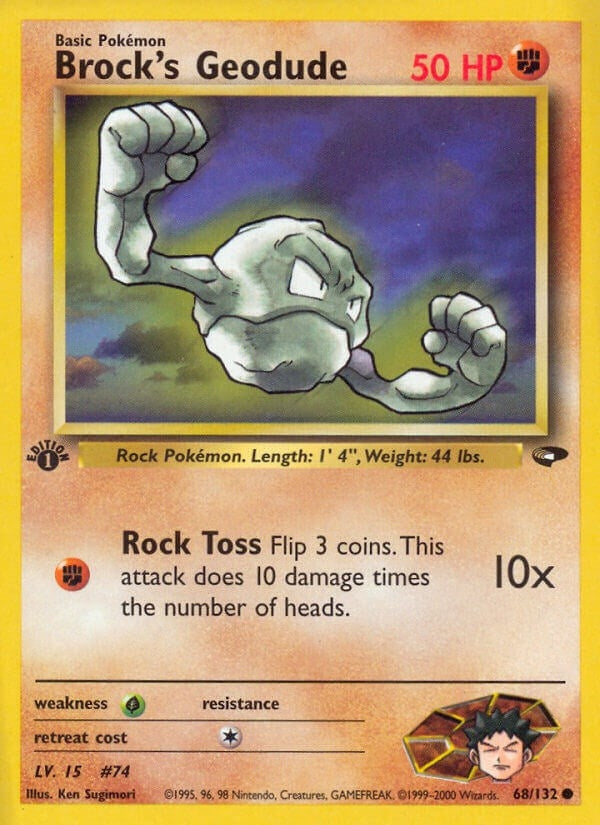 Image for Brock's Geodude (068/132) - Pokemon