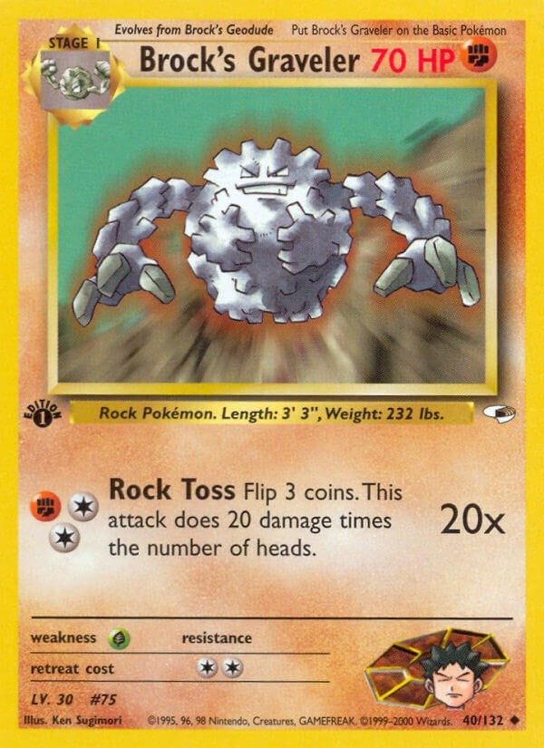 Image for Brock's Graveler (040/132) - Pokemon
