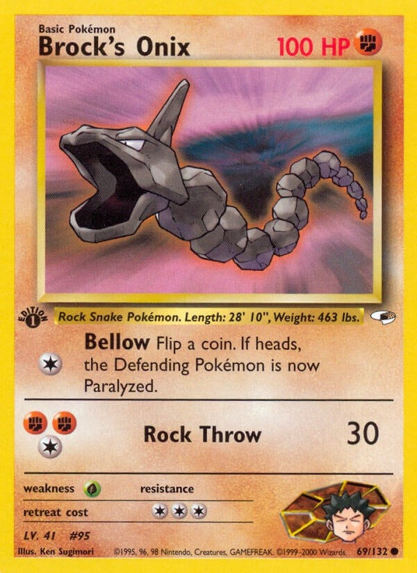Image for Brock's Onix (69) (069/132) - Pokemon