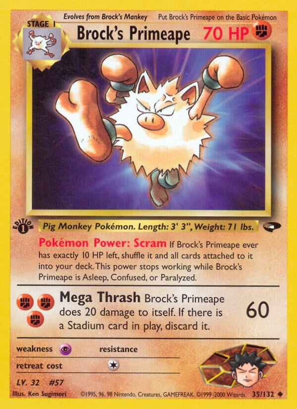 Image for Brock's Primeape (035/132) - Pokemon