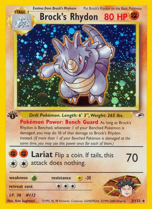 Image for Brock's Rhydon (002/132) - Pokemon