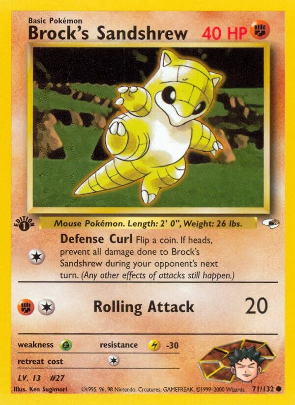 Image for Brock's Sandshrew (71) (071/132) - Pokemon