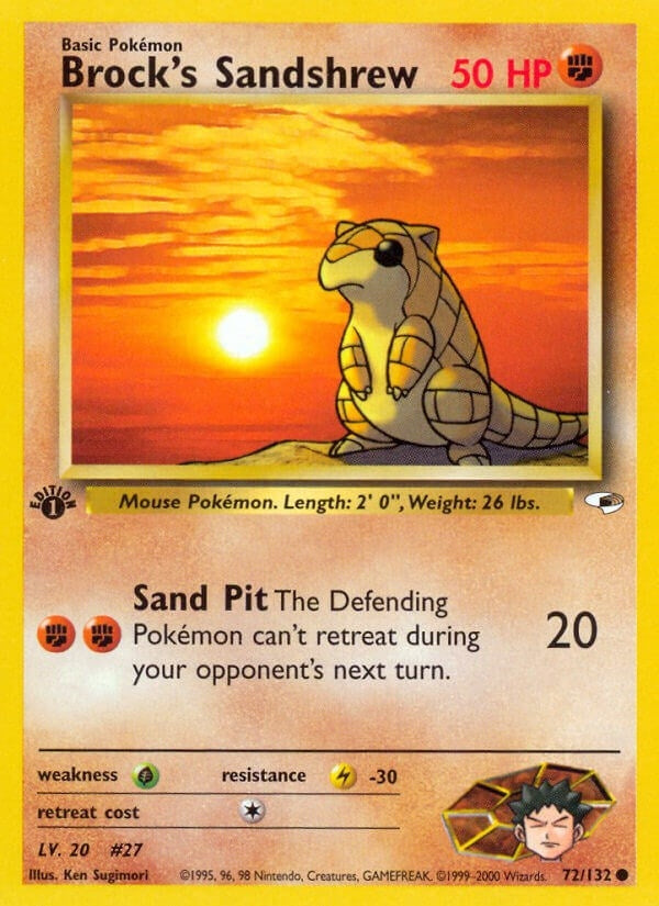 Image for Brock's Sandshrew (72) (072/132) - Pokemon