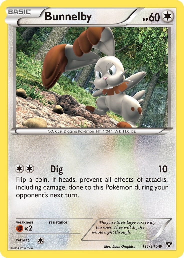 Image for Bunnelby (111/146) - Pokemon