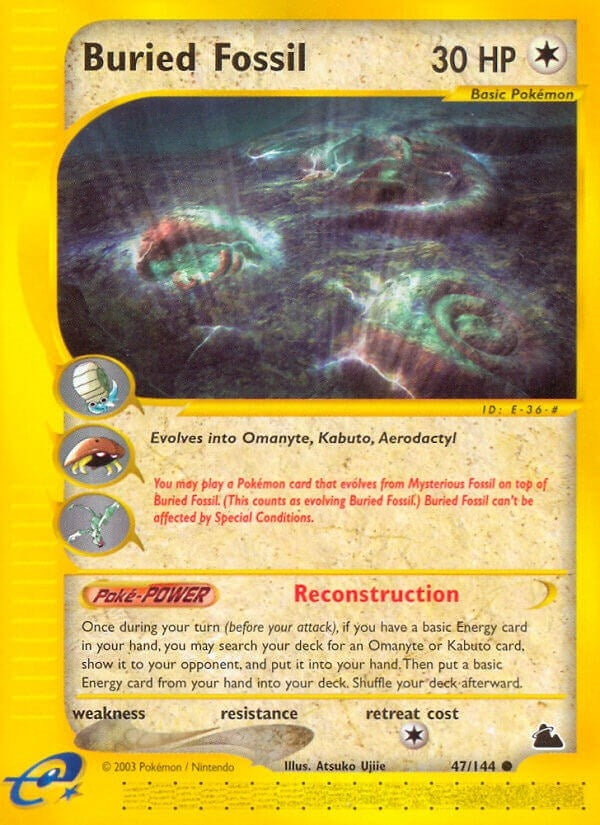 Image for Buried Fossil (047/144) - Pokemon