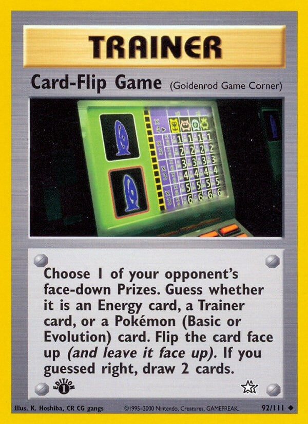 Image for Card-Flip Game (Goldenrod Game Corner) (092/111) - Pokemon