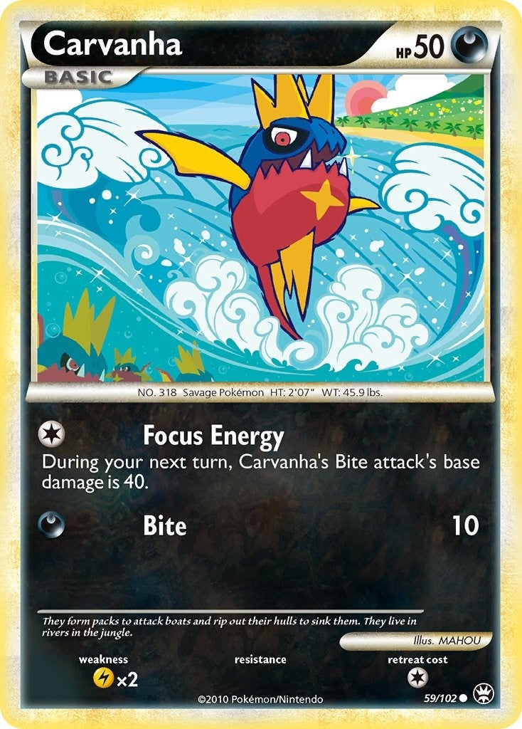 Image for Carvanha (59/102) - Pokemon