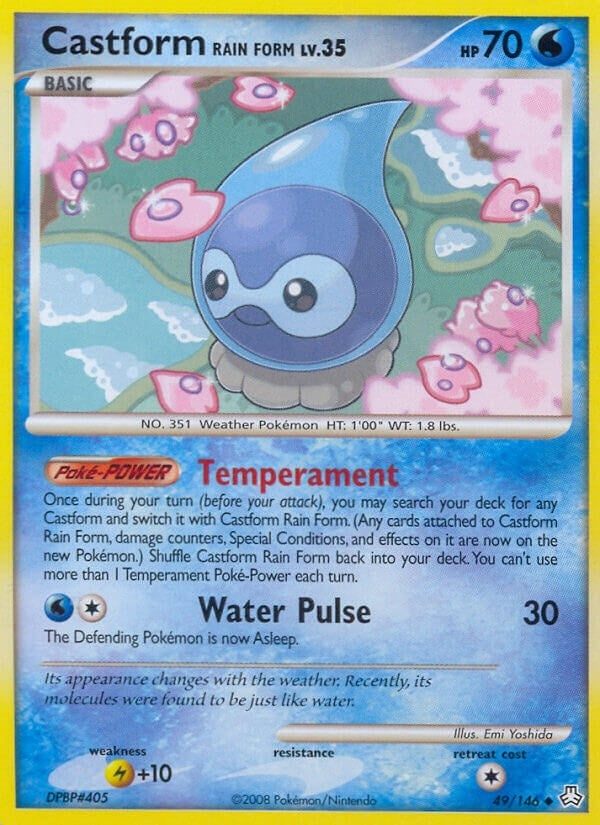 Image for Castform Rain Form (49/146) - Pokemon