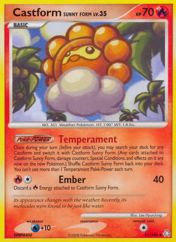 Image for Castform Sunny Form (51/146) - Pokemon