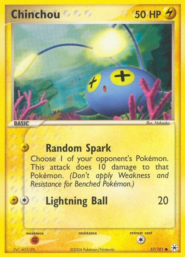 Image for Chinchou (57/101) - Pokemon