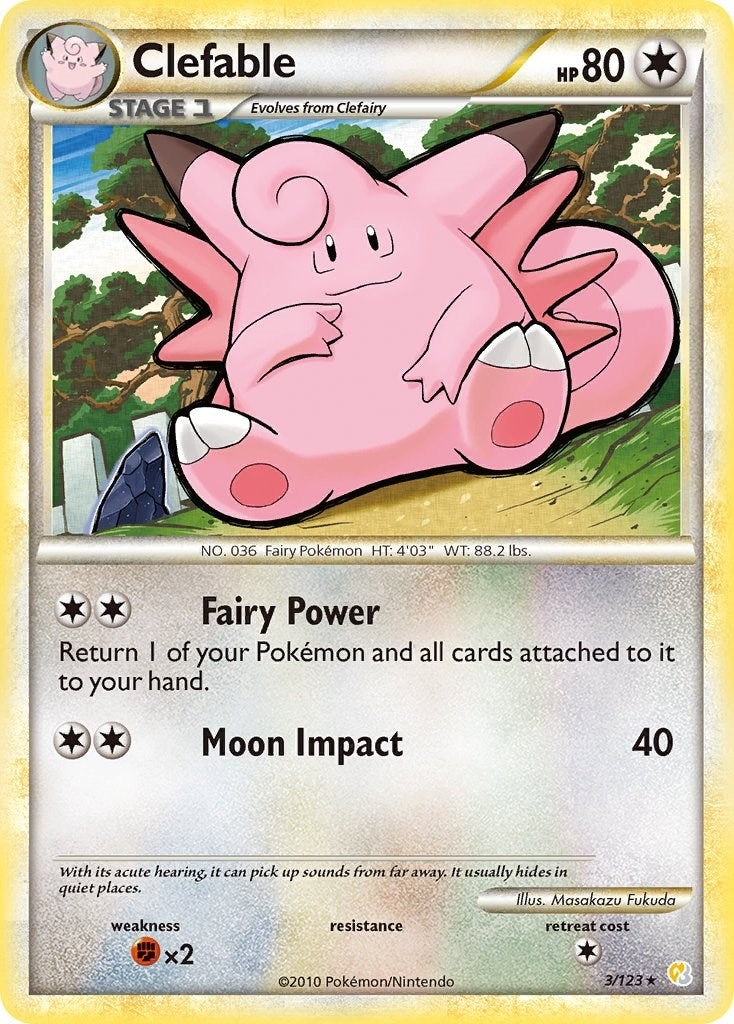 Image for Clefable (3/123) - Pokemon