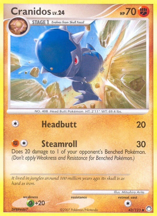 Image for Cranidos (43/123) - Pokemon