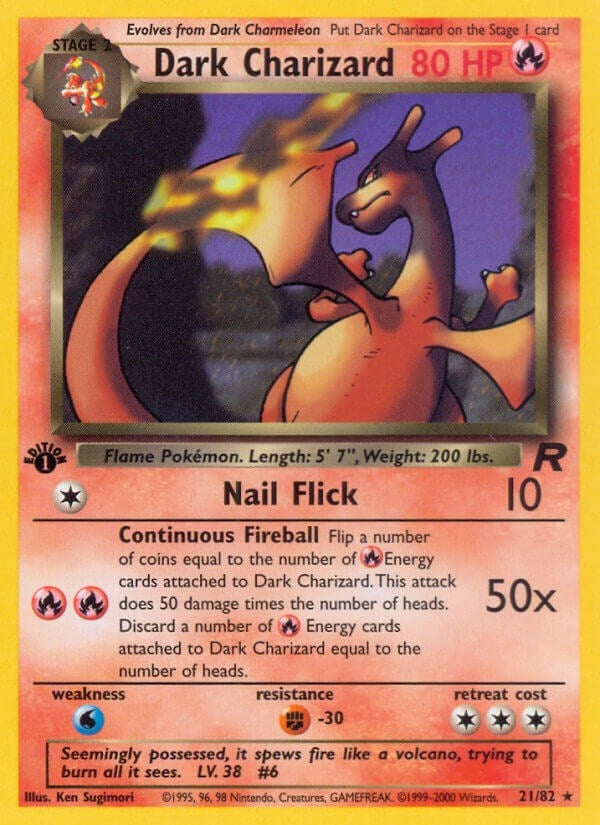 Image for Dark Charizard (21) (21/82) - Pokemon