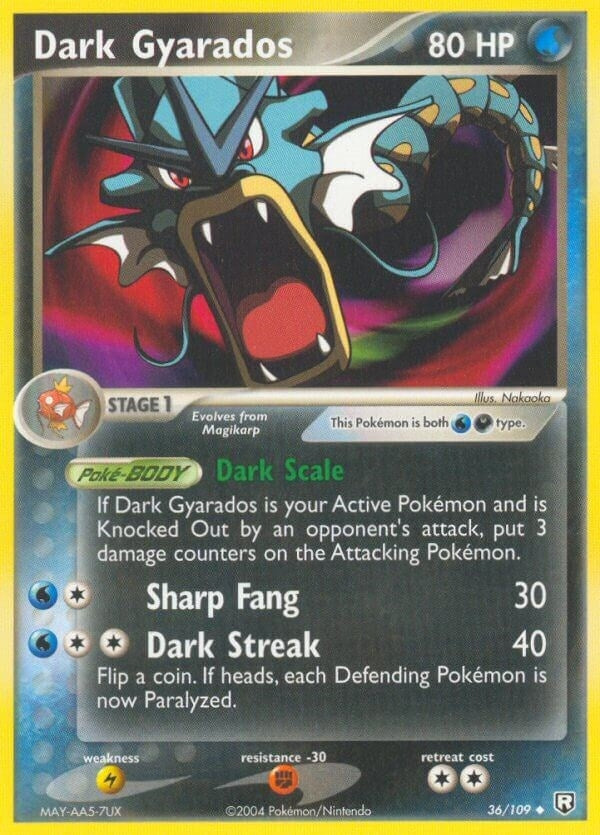 Image for Dark Gyarados (36/109) - Pokemon